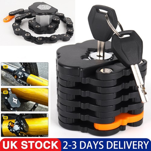 Foldable bike chain lock - foldable,