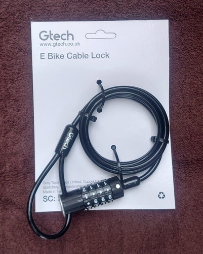 Gtech bike cable - cable, lock